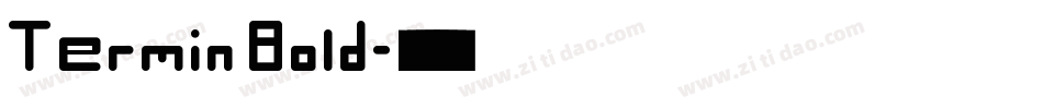 Termin Bold字体转换